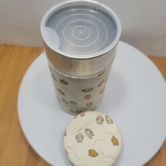 Oriental Tea Canister Tea Caddy Japanese Style Owls - Picture 2 of 14